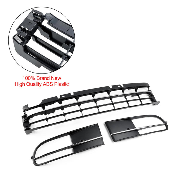 Volkswagen Beetle 5C 2012-2016 Front Bumper Lower Grille + Fog Light Grill Generic