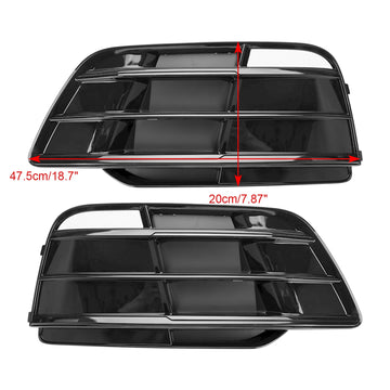Audi SQ5 / Q5 Sline 2018-2021 Front Bumper Lower Grille Fog Light Replacement Black Grill - 0