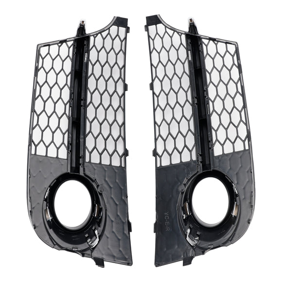 Chrome Front Bumper Fog Light Grille Fit Audi TT MK2 S-Line / TTS 2011-2014