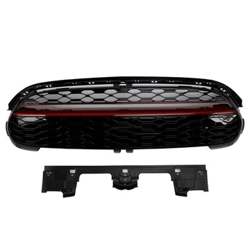 2014-2021 Mini Cooper F55 F56 F57 GP-Style Grill pare-chocs avant brillant noir rouge garniture calandre