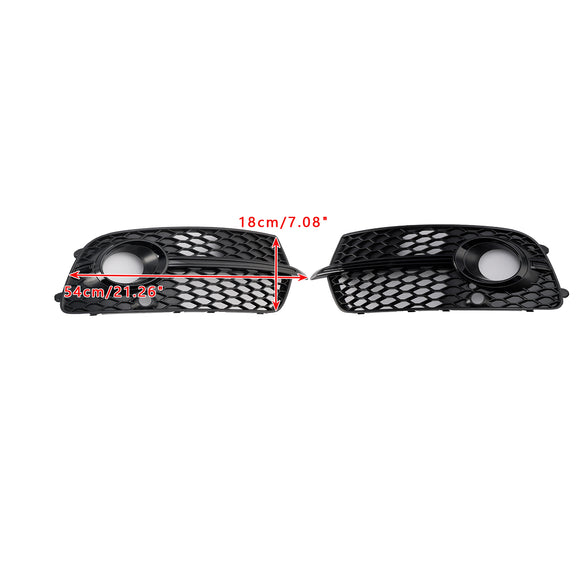 Audi Q5 S-Line/SQ5 2013-2017 Parachoques delantero Luz antiniebla Parrilla Cubierta inferior Rejilla de repuesto negra