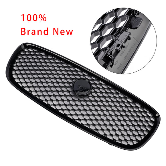 Jaguar XF 2016–2019 XF-R Style Grille Front Bumper Gloss Black Replacement Grill
