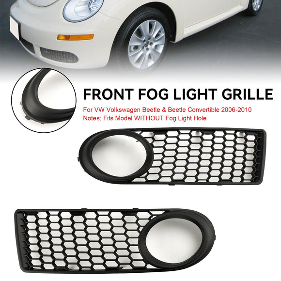 Volkswagen 2006-2010 Beetle & Beetle Convertible 1C0807683J 1C0807684B Front Bumper Fog Light Grille