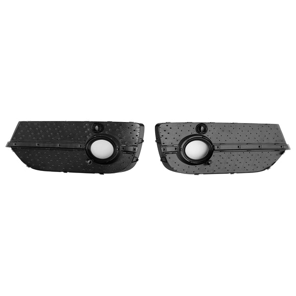 Cubiertas de luz antiniebla delantera estilo panal RSQ3 para Audi Q3 2013-2015 negro brillante