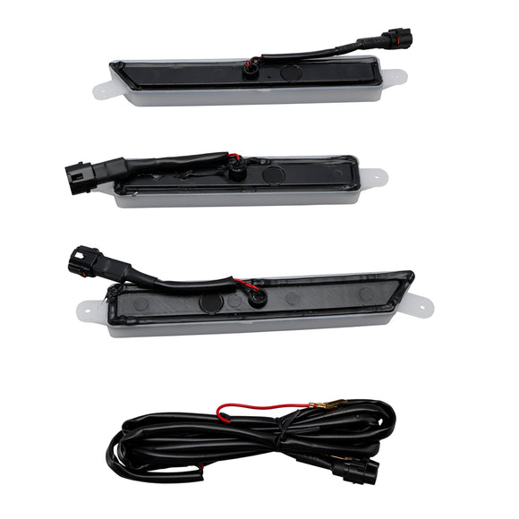 Luci LED bianche/gialle della griglia del paraurti anteriore 2016-2023 del guardia forestale T6/T7 limitato/XL/XLT/Wildtrak di Ford