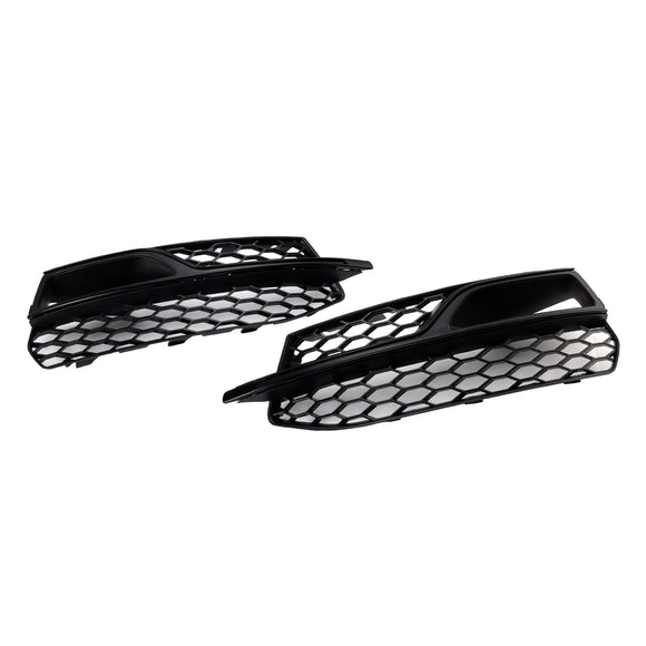 2013-2016 Audi S3 8V Honeycomb Lower Grille Front Bumper Fog Light Cover Black Grill 8V3807681L 8V3807681K