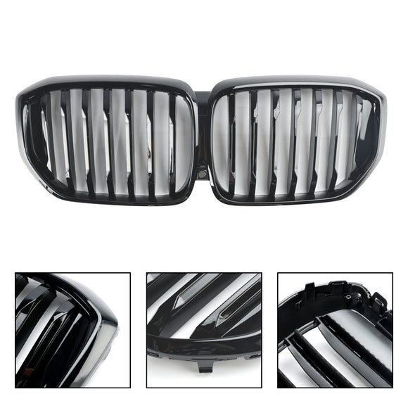 2024 BMW G05 LCI X5 xDrive40i/xDrive45e/xDrive30d/xDrive50e/M60i Calandre de pare-chocs avant Grille noire brillante