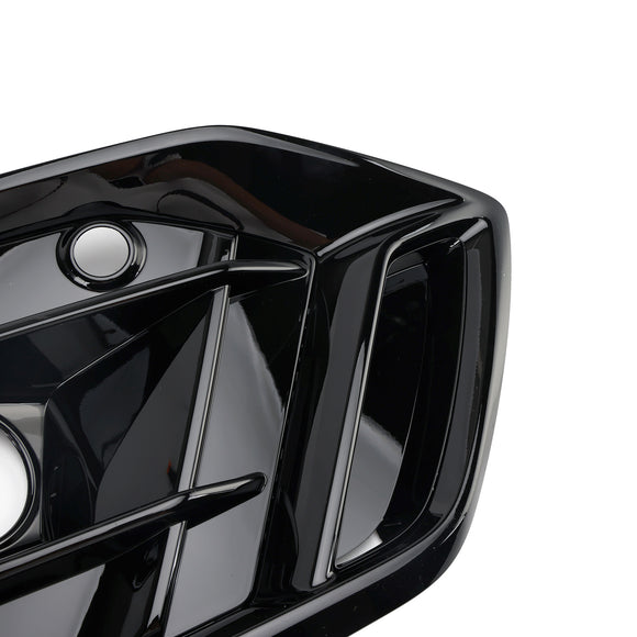 Audi Q5 S Line/SQ5 2021-2025 Cubierta de parrilla de lámpara antiniebla delantera negra