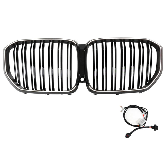 Calandre avant noire à Double lattes pour BMW X5 G05 2019 – 2022 M-Performance
