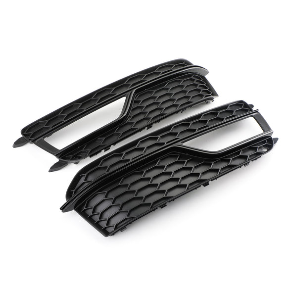 Audi A5 S-Line/S5 2013-2016 Coppia griglie fendinebbia paraurti anteriore griglia nera