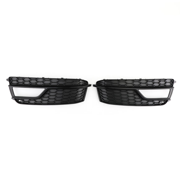 Audi A5 S-Line/S5 2013-2016 Coppia griglie fendinebbia paraurti anteriore griglia nera