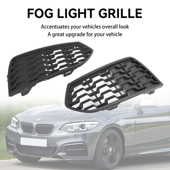 2012-2017 BMW Série 2 F22 F23 M Sport Pare-chocs Pare-chocs avant Antibrouillard Grill Grille Noire