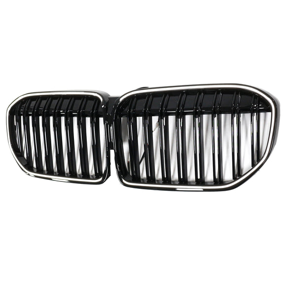 Doppelte Lamellen, glänzend schwarzer Frontgrill, passend für BMW 7er G11 G12 2019–2022