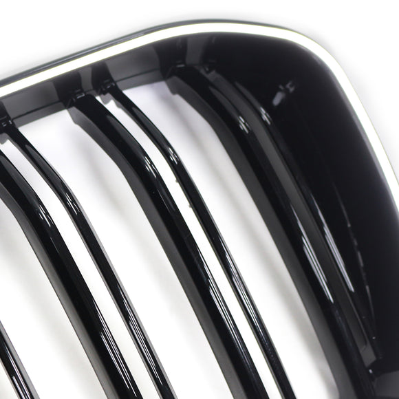 Parrilla de malla frontal para BMW X4 G02 X3 G01 G08 2018-2021 Pre LCI