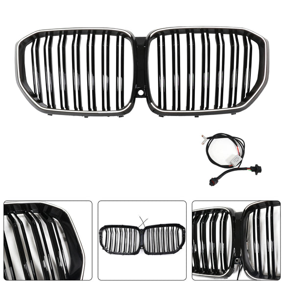 Calandre avant noire à Double lattes pour BMW X5 G05 2019 – 2022 M-Performance