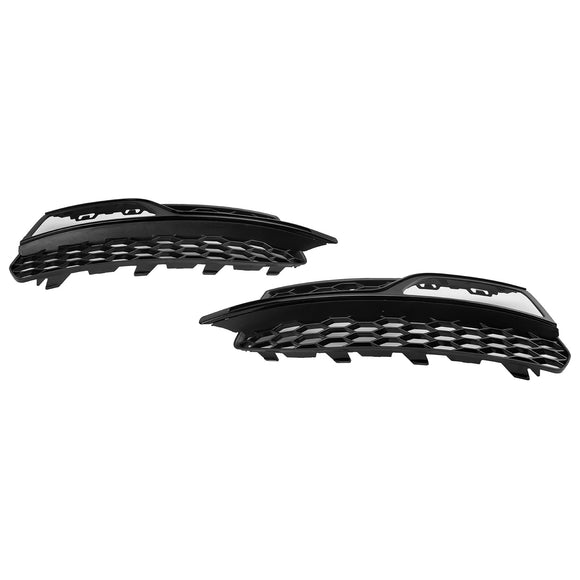 Audi A3 S-Line 8V 2013-2016 Honeycomb Fog Light Grill Front Bumper Lower Cover Black Grille 8V3807681G 8V3807682G