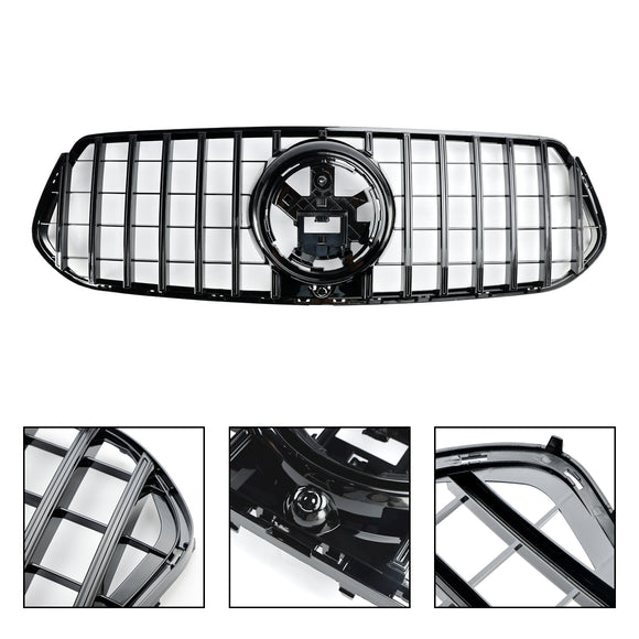 2019-2023 Mercedes Benz GLE-Class W167 AMG-Line Front Bumper Grill Black Replacement Grille