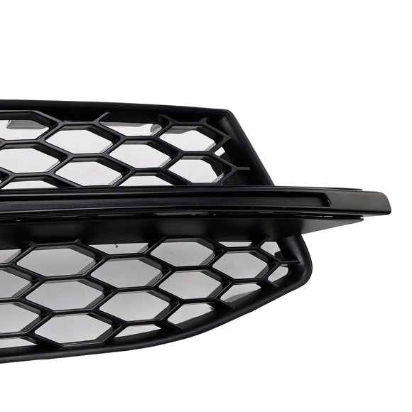 2013-2016 Audi S3 8V Honeycomb Lower Grille Front Bumper Fog Light Cover Black Grill 8V3807681L 8V3807681K