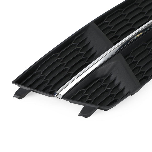 Audi A6 C7 S-Line Pare-chocs 2016-2018 Grille de pare-chocs avant 4G0807681AN 4G0807682AN Grille inférieure Noir Chrome Générique