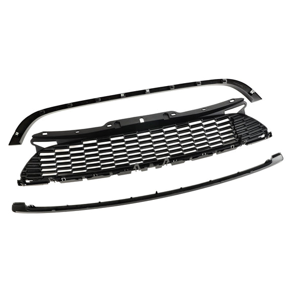 Mini R56 Cooper S del 2007-2013 & Griglia anteriore nera lucida JCW 3 porte Hatchback 3 pezzi