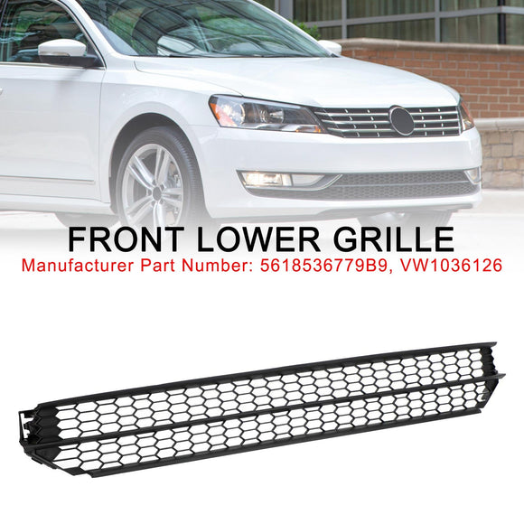 Volkswagen 2012-2015 Passat 5618536779B9 VW1036126 Honeycomb Front Bumper Lower Grill