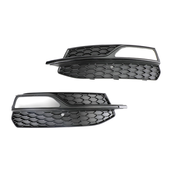 2013-2016 Audi A3 S-Line / S3 Lower Bumper Fog Light Cover Grille Replacement Honeycomb Grill 8V3807681G 8V3807682G