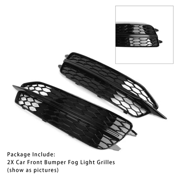 Audi A6 C7 S-Line/S6 2012–2015 Frontstoßstange, unterer Kühlergrill, Nebelscheinwerferabdeckung, schwarzer Kühlergrill, 4G0807681D, 4G0807682D
