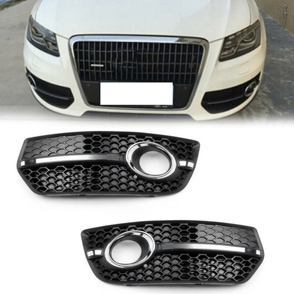 Audi 2009-2012 Q5 versión estándar parachoques delantero parrilla luz antiniebla cubiertas de lámpara embellecedor