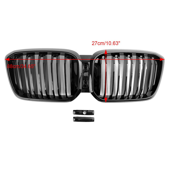 2022-2023 BMW X4 G02 xDrive30i/xDrive20d/xDrive30d/xDrive30e/M40i Front Kidney Grill Gloss Black Grille
