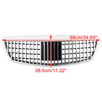 Mercedes Benz Clase S 2007-2009 W221 Parrilla cromada estilo MayBach AMG S350 S450 S550 S63 - 0