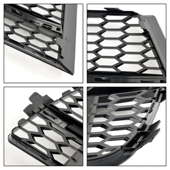 2017-2020 Audi A3 S-Line / S3 8V Honeycomb Lower Grill Front Bumper Fog Light Lower Black Cover Grille 8V3807681AE 8V3807682Q