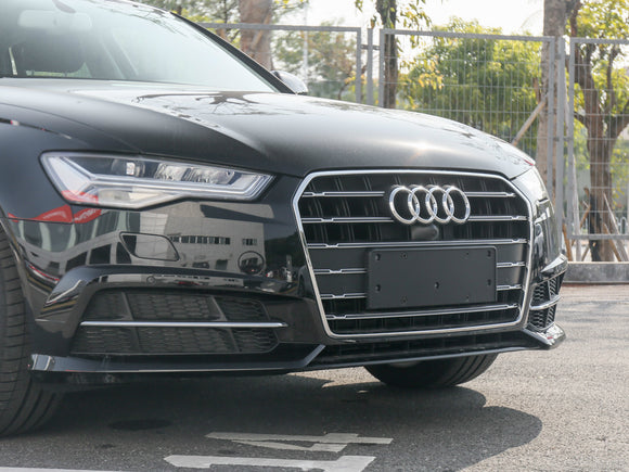 Audi A6 C7 S-Line Pare-chocs 2016-2018 Grille de pare-chocs avant 4G0807681AN 4G0807682AN Grille inférieure Noir Chrome Générique