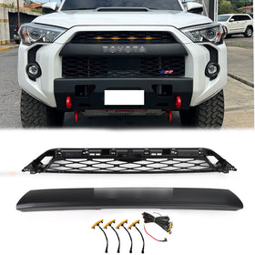 Griglia nera sostitutiva per griglia paraurti anteriore 2 pezzi Toyota 4Runner TRD PRO 2014-2019 - 0