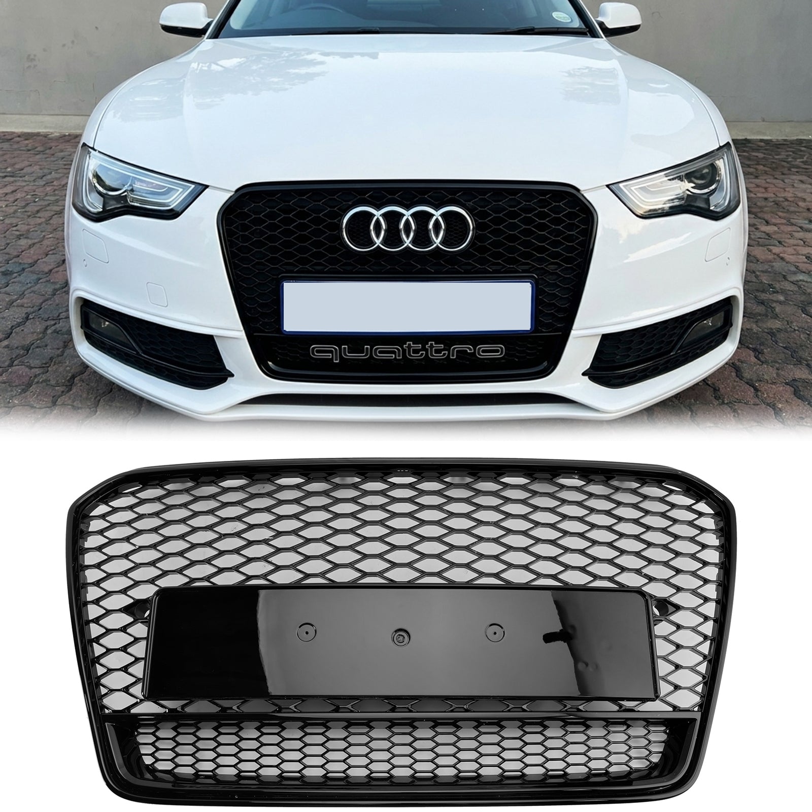Audi A5 S line フロントグリル Audi A5/A5 Sline/S5 B8.5 2012-2016 Honeycomb Front Grill Radiator