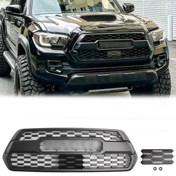 2016-2023 Toyota Tacoma 3rd gen TRD PRO Grille Front Bumper Replacement Grille W/ Sensor Cover & Letter