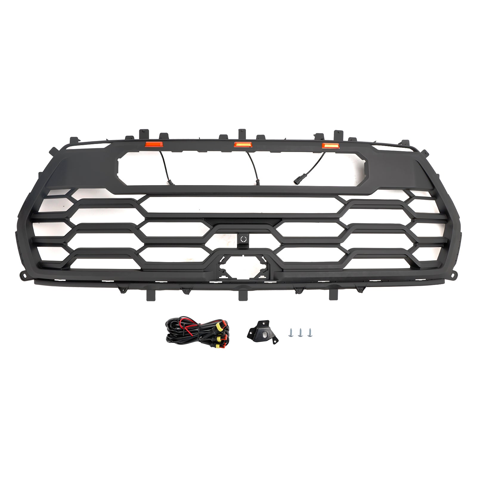 Grille de pare-chocs avant de remplacement TRD PRO pour Toyota Sequoia 2022-2024 Grille noire