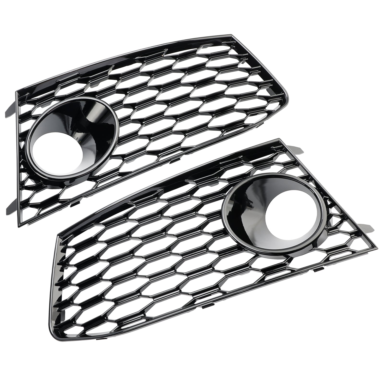 Audi RS7 2014-2018 Pair Front Bumper Fog Light Lamp Frame Grille Covers