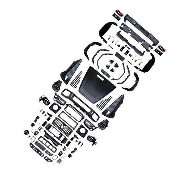 Mercedes-Benz G-luokka W463 1993-2018 korisarjan puskurin päivitys vuosimalleihin 2019-2024 W464 G63 AMG-tyyli