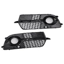 Audi Q5 S-Line/SQ5 2013-2017 Amortecedor dianteiro Luz de nevoeiro Grill Tampa inferior Grade de substituição preta-6