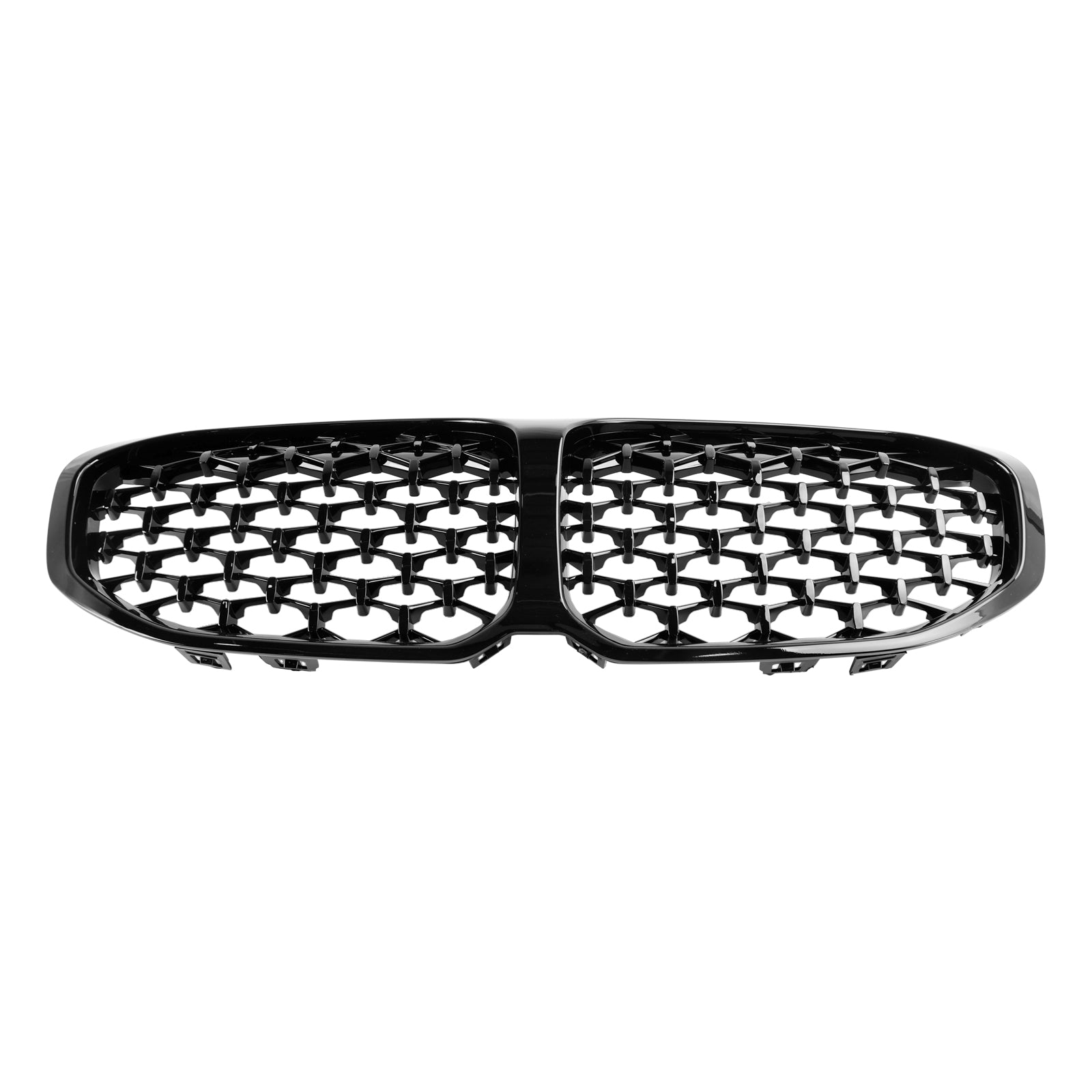 BMW 1 Series F40 2019-2024 118i 120i M135i Diamond Front Kidney Grill Gloss Black Grille