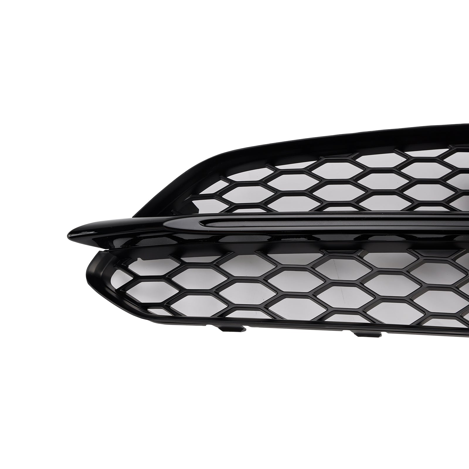 Audi A8/S8 2015-2017 Griglia fendinebbia a nido d'ape 2 pezzi Copertura nera per griglia fendinebbia anteriore nera