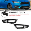 Ford 2015-2017 Focus F1EZ15200A F1EZ15201A Pair Front Bumper Fog Light Lamp Cover Bezel Grill-8