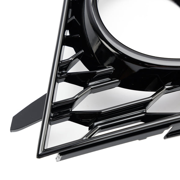 Audi RS7 2014–2018 Paar Frontstoßstangen-Nebelscheinwerfer-Lampenrahmen-Gitterabdeckungen