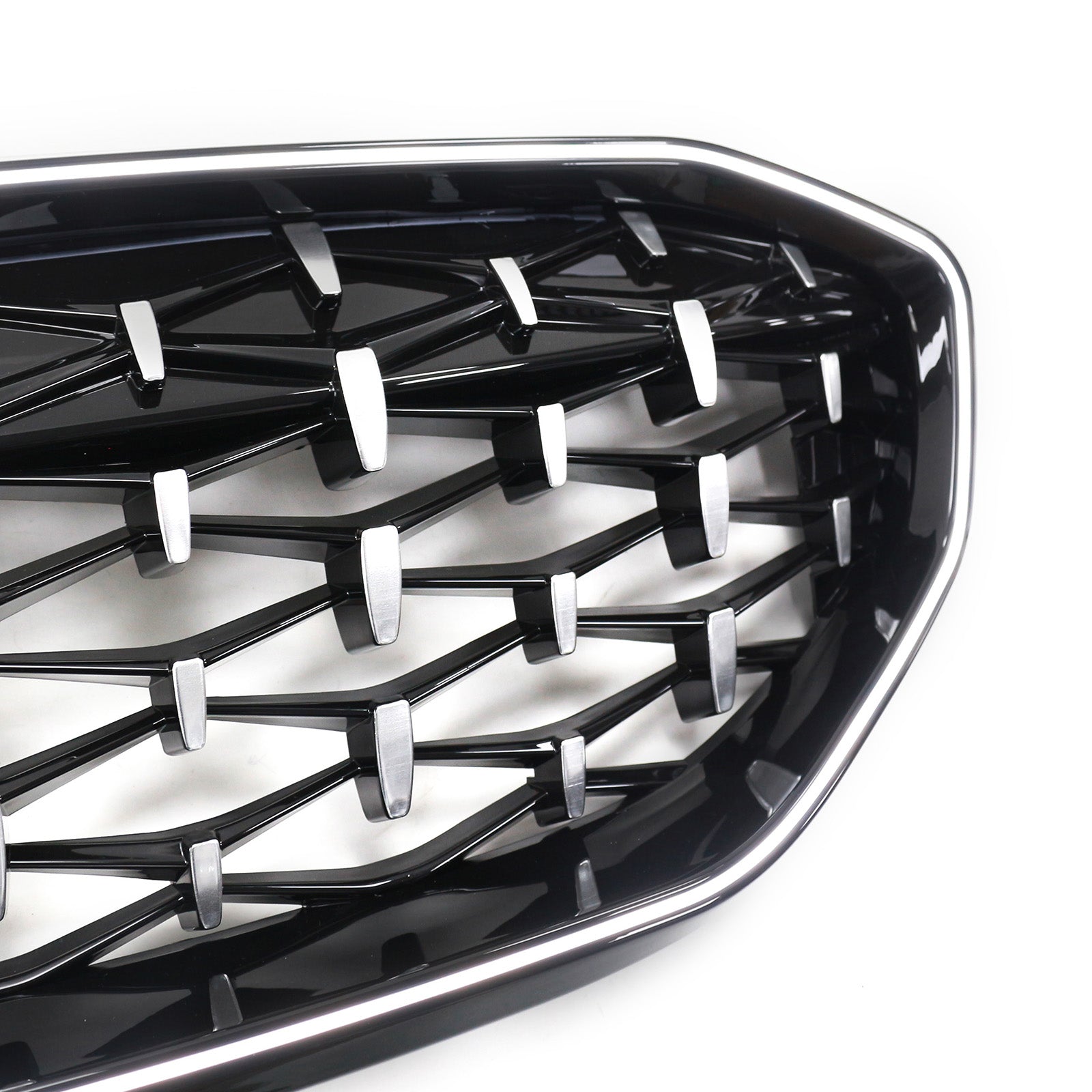 Chorme Diamond Kidney Grille Grill 51138072085 Fit BMW 3 Series G20 2019-2022