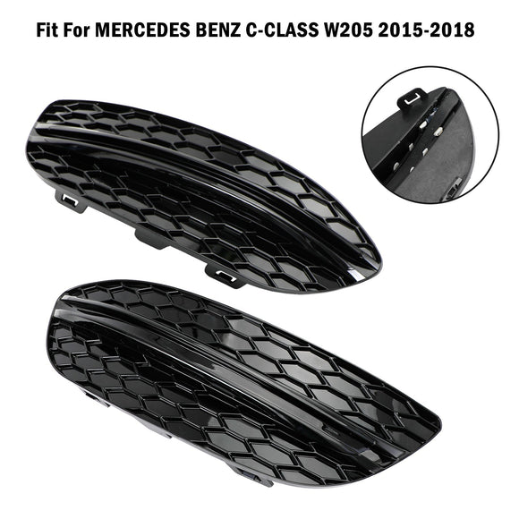 Mercedes-Benz Classe C 2015-2018 W205 Base Sedan 14475205 2PCS Tampa do Farol de Neblina Dianteiro