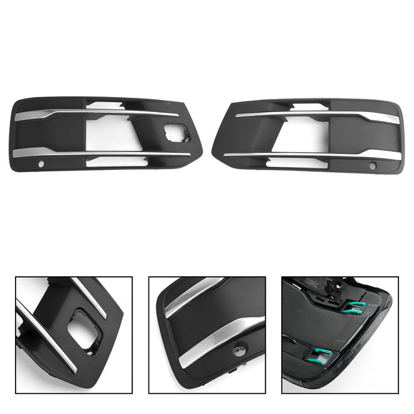 Audi Q7 Version Standard 2016-2019 couvercle de pare-chocs avant calandre de phare antibrouillard grille d'insertion de lunette