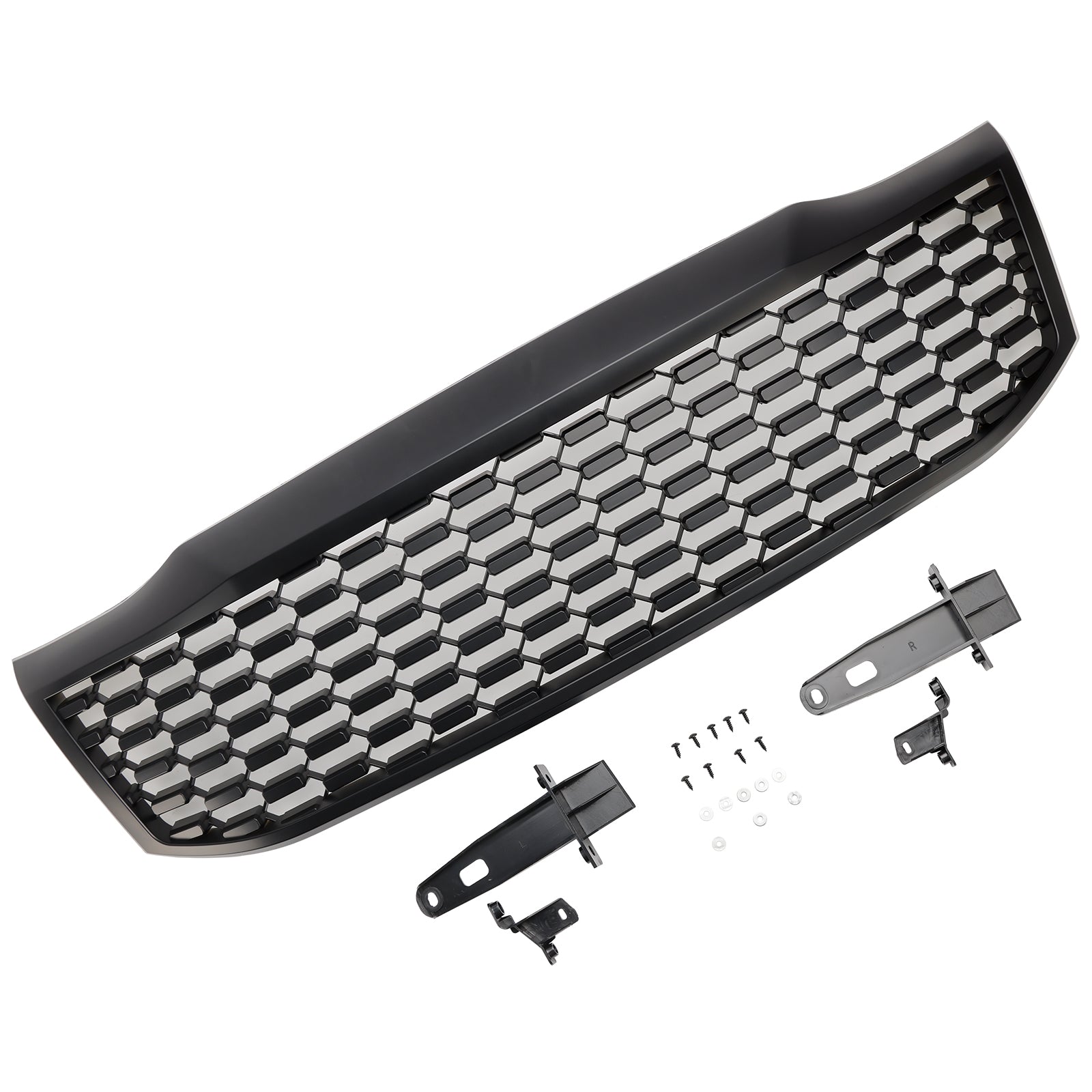 Grille de pare-chocs avant Toyota Hilux Vigo MK7 2012-2014 Grille noire mate