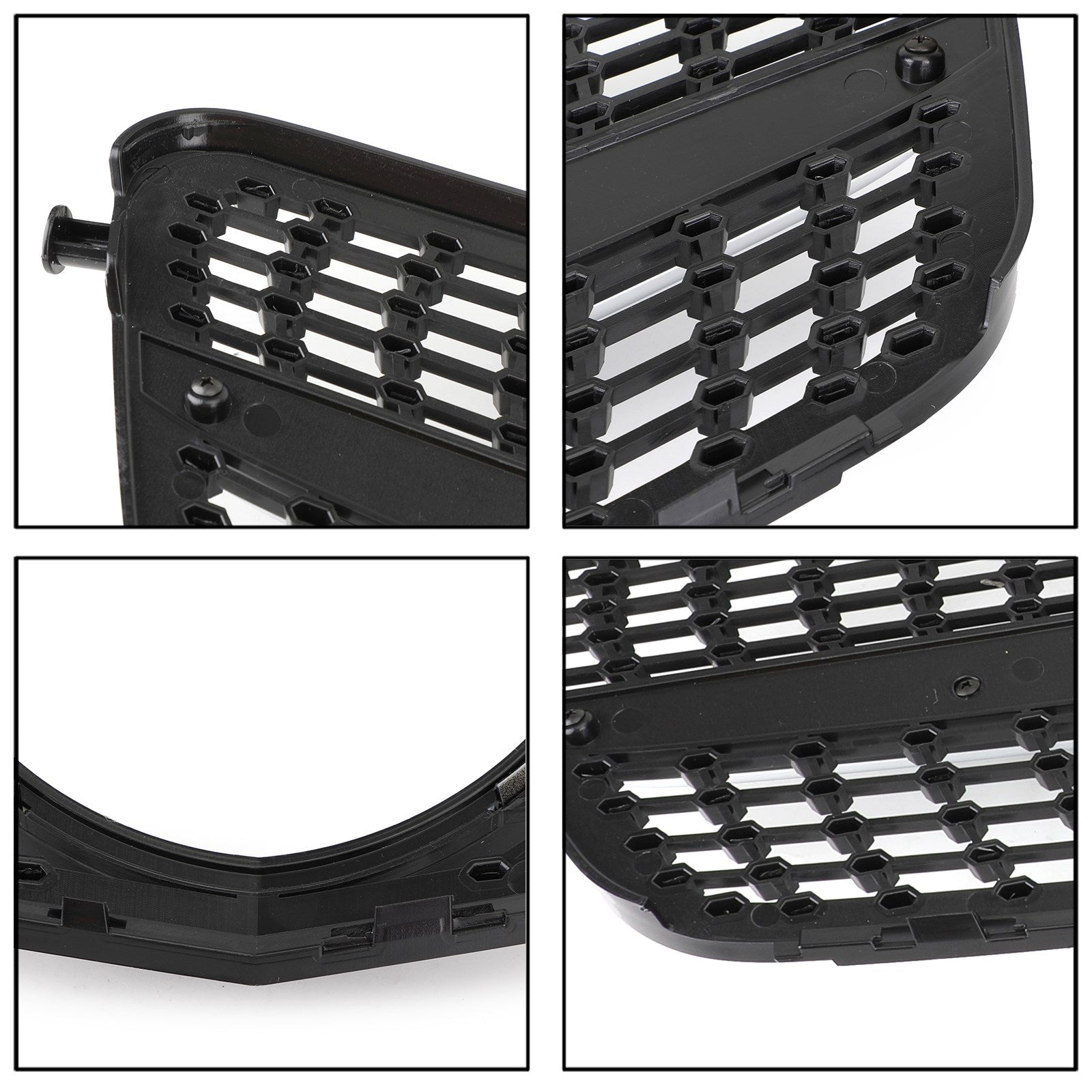 2008-2014 Mercedes Benz C-Class W204 C200 C230 C250 C300 C350 Diamond Black Chrome Front Grille Grill