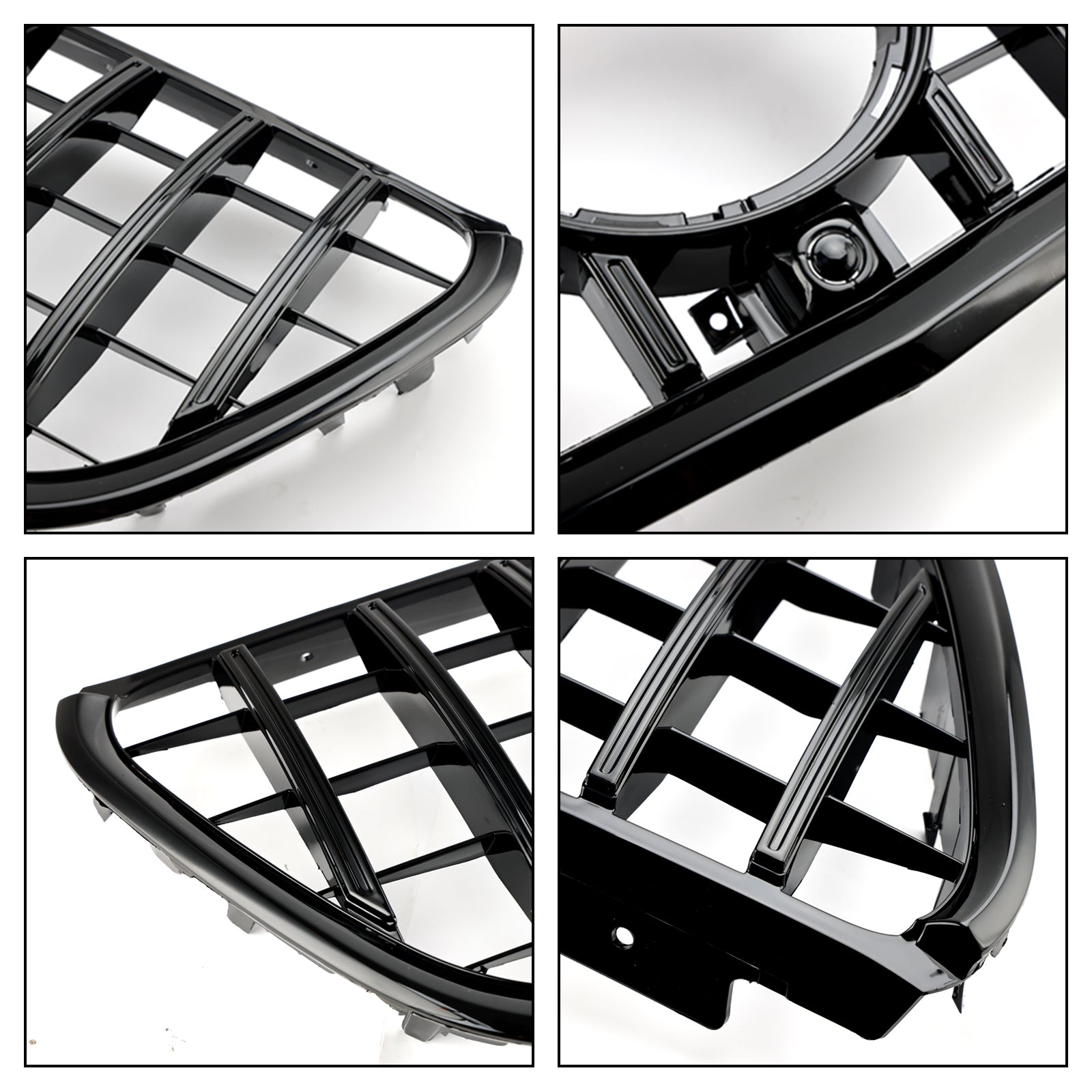 Grille de pare-chocs avant de style GT Mercedes Benz Vito W447 111CDI 114CDI 116CDI 119CDI 2015-2019 Grille noire brillante