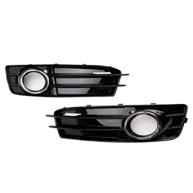 Audi A3 S-Line S3 2009-2013 Front Lower Bumper Grille Fog Light Cover 8P0807682 8P0807681